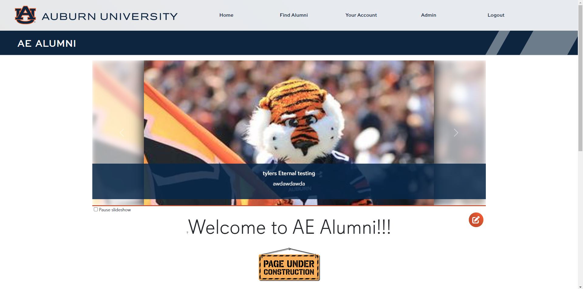 The new AEAlumni site